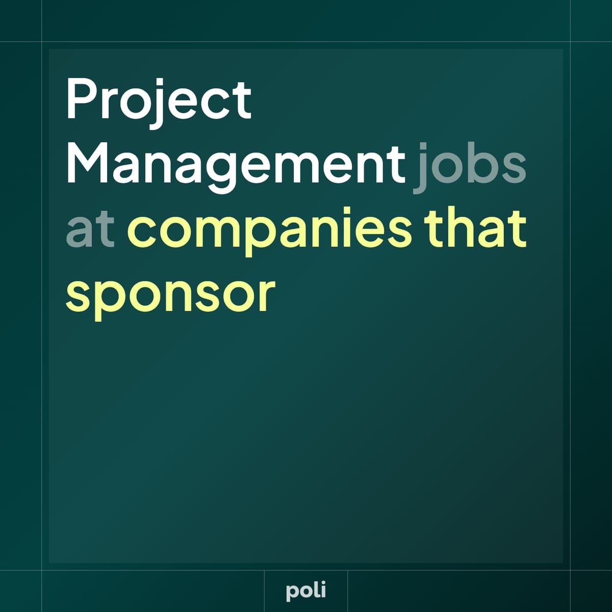 Project Management Jobs at UK Visa-sponsoring Companies