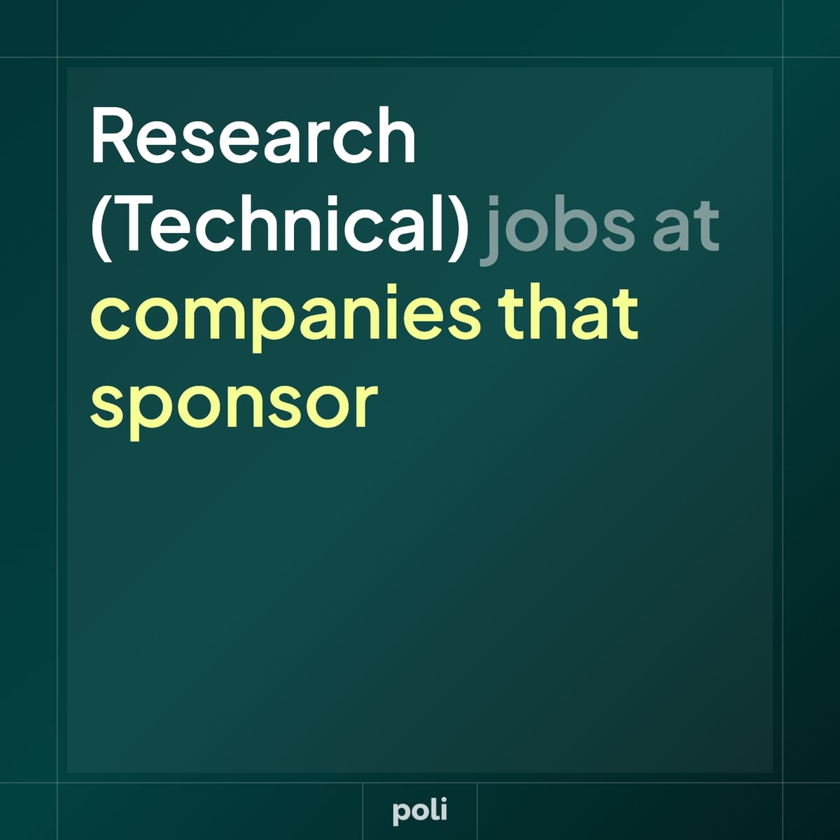 Research (Technical) Jobs at UK Visa-sponsoring Companies