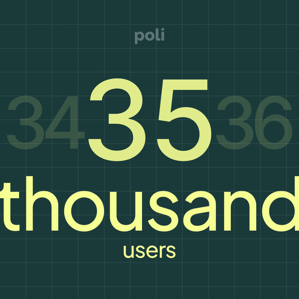 Poli crosses 35,000 users