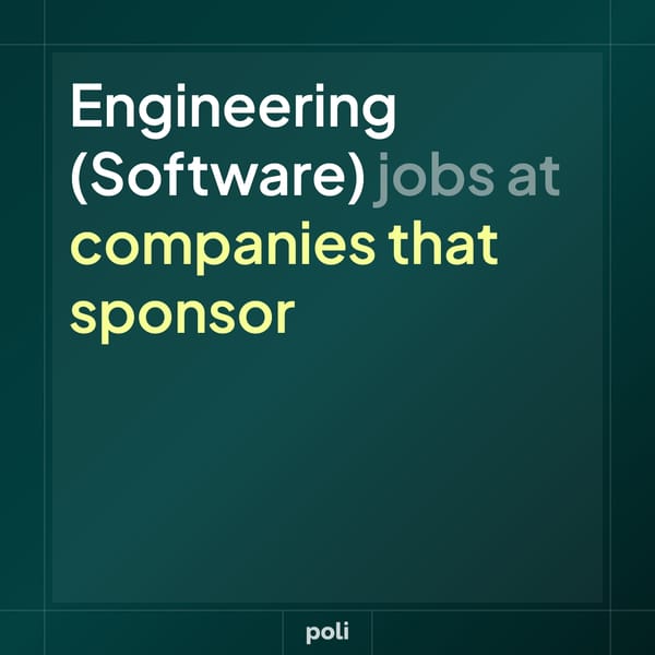 Engineering (Software) Jobs at UK Visa-sponsoring Companies